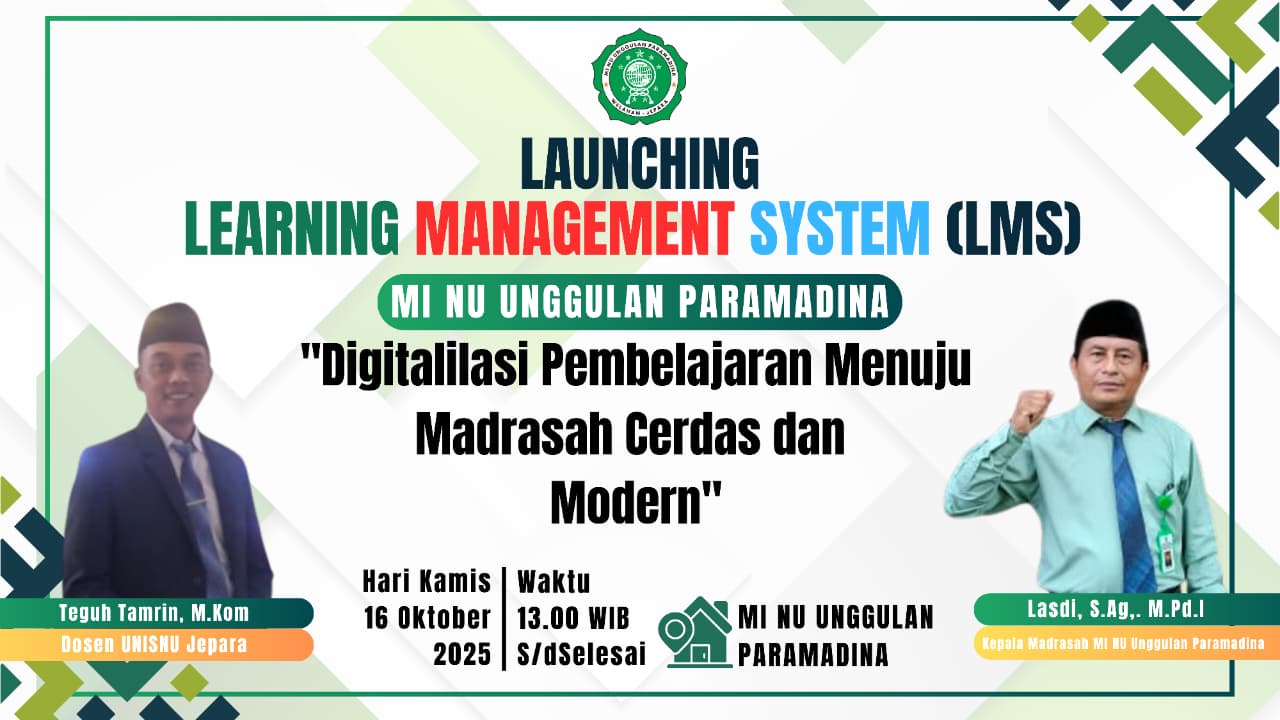 LAUNCHING LMS MI NU UNGGULAN PARAMADINA”DIGITALISASI PEMBELAJARAN